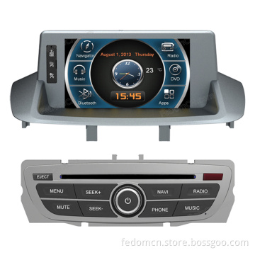 7 Inch TFT LCD Touch Screen Car DVD GPS Navigation System for Renault Fluence with Bluetooth+Radio+iPod+Video